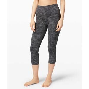 Lululemon Align Crop *21" Wee Are From Space Dark Carbon Ice Grey 4